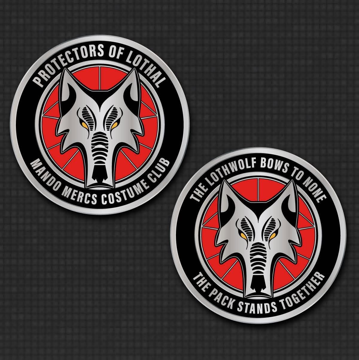 The Lothwolf Bows to None Challenge Coin